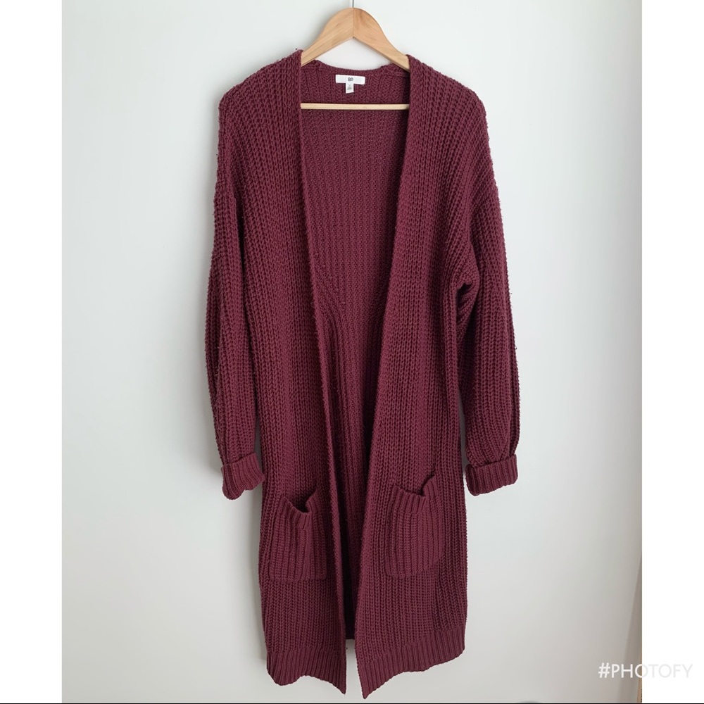 BP. Shaped Sleeve Longline Cardigan